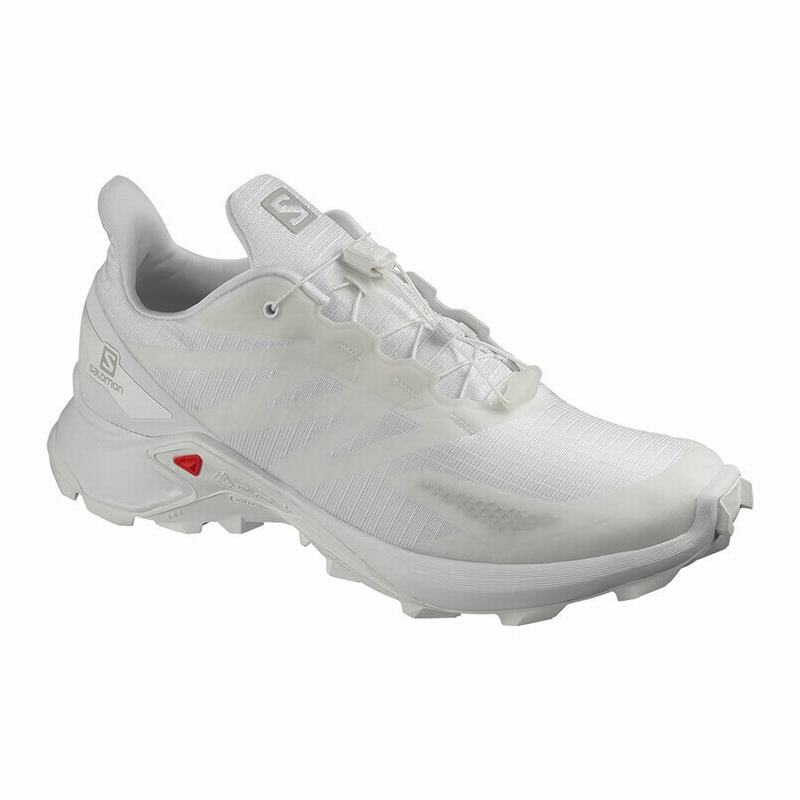 SALOMON SUPERCROSS BLAST Philippines - Men's Trail Running Shoes - White | 530741-MXU